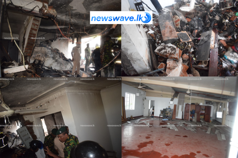 පාස්කු ඉරිදා දෙමටගොඩ නිවසක පිපිරුණු බෝම්බයේ මෙතෙක් නොදුටු දර්ශන