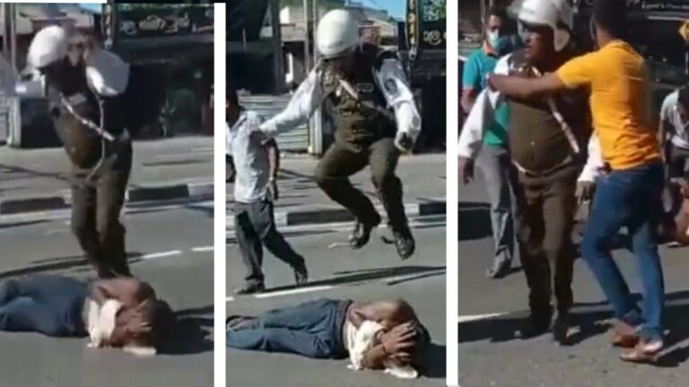 රියැදුරෙකුට මහමඟ උඩ පැන පහර දුන් පොලිස් නිලධාරියාගේ වැඩ තහනම්