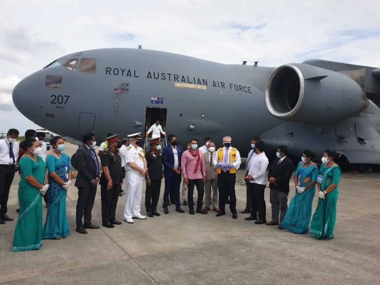මෙරට සුව විරුවන් උදෙසා ඔස්ට්‍රේලියාවෙන් උපකරණ කට්ටල තොගයක් මත්තලට