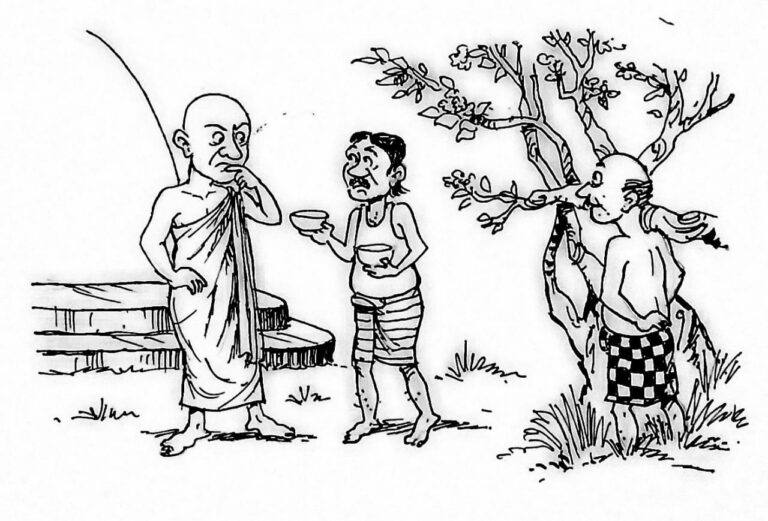 පන්සලේ බුද්ධ පූජාව ගිළින බහිරවයා..