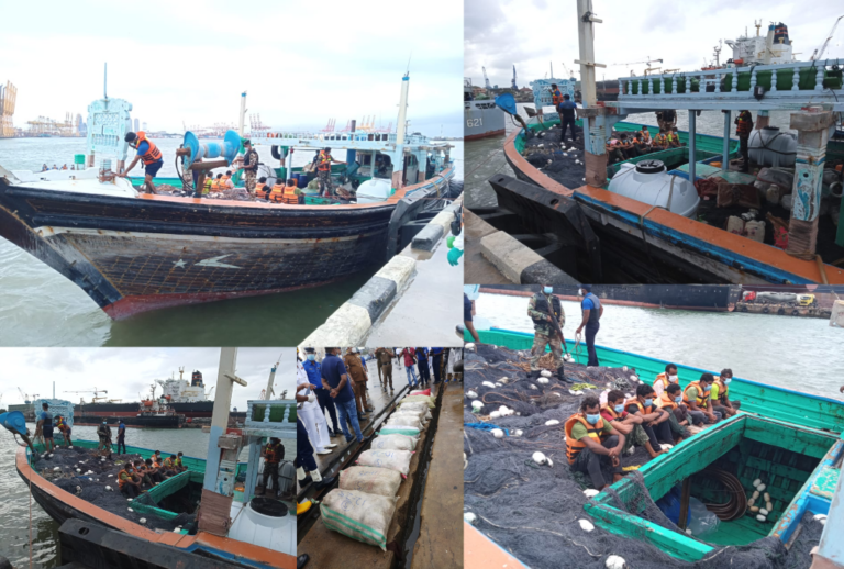 මත්කුඩු කිිලෝ 300ක් – ගිනිඅවි රැගත් කුඩා නෞකාවක් කොළඹ වරායට මත්කුඩු කිිලෝ 300ක් – ගිනිඅවි රැගත් කුඩා නෞකාවක් කොළඹ වරායට