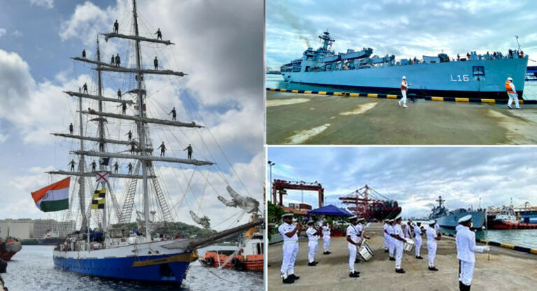 ඉන්දීය යුද නෞකා 6ක් කොළඹට සහ ත්‍රි’මලේට