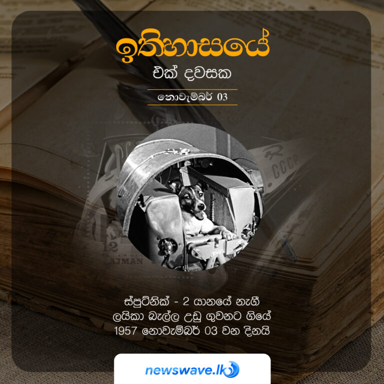 ස්පුට්නික් - 2 යානයේ නැගී ලයිකා බැල්ල උඩු ගුවනට ගියේ 1957 නොවැම්බර් 03 වන දිනයි