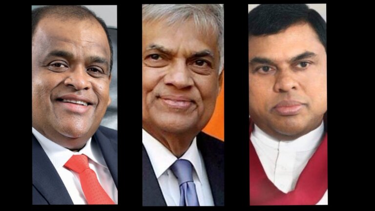 ධම්මිකට රනිල් නූලක් පන්නයි?