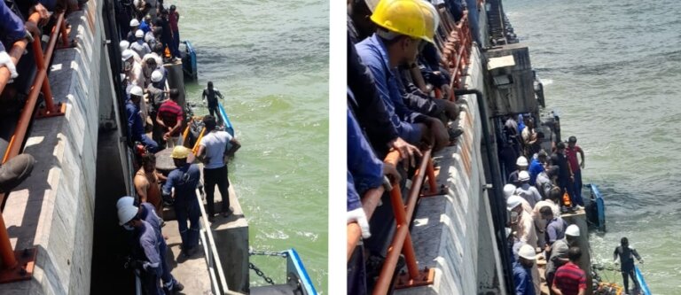 නොරෙච්චෝලේ ලක්විජය බලාගාරයේ ජැටියෙන් වැටී සේවකයෙක් අතුරුදන්
