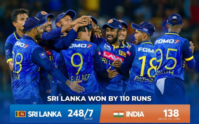 වසර 27කට පසු ඉන්දියාවට එරෙහිව ශ්‍රී ලංකාව තරගාවලියක් ජයගනී