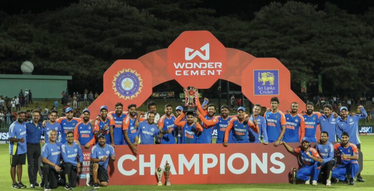 T20 තරගාවලිය 3-0 ලෙස ඉන්දියාව ජයගනී