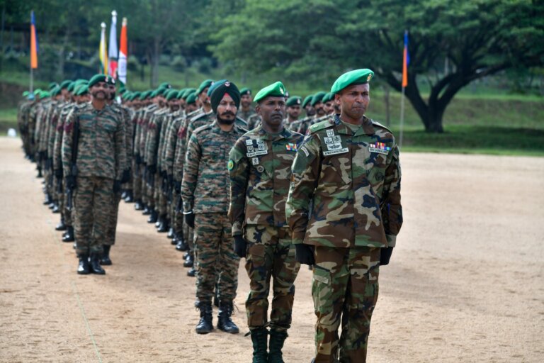 ඉන්දියාවෙන් ආ සෙබළු මිත්‍ර ශක්ති මෙහෙයුමට