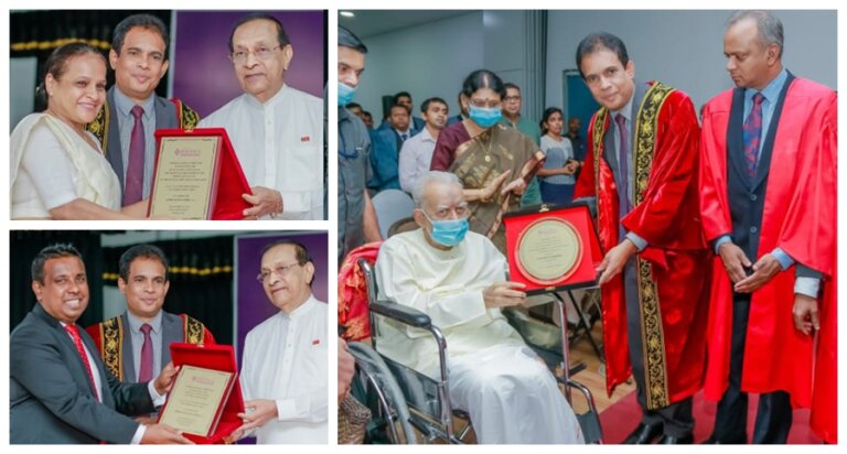 ‘ප්‍රජාතන්ත්‍රවාදයේ රන් සම්මානය’ මන්ත්‍රී ආර්.සම්බන්ධන්ට