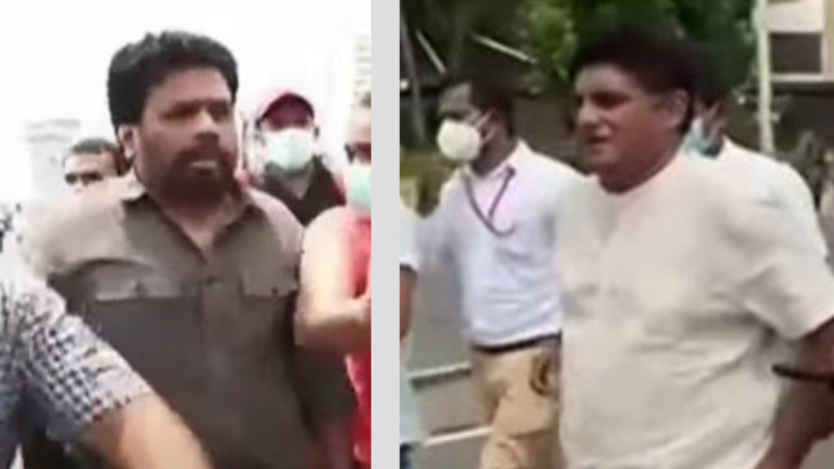 සජිත් – අනුර විරෝධතා භූමියට