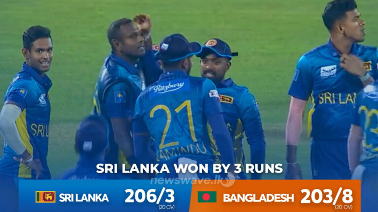 බංග්ලාදේශය හමුවේ ලංකාවට තියුණු ජයක්