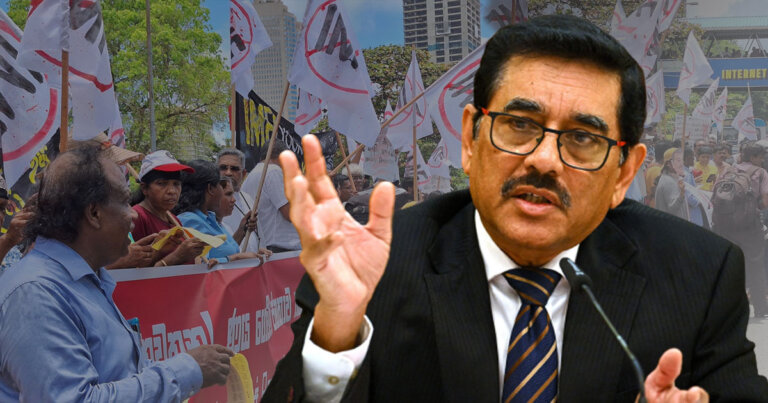 මහබැංකු අධිපති සාකච්ඡාවට එද්දී විරෝධතාකරුවන් ‘අද බෑ’ කියලා මහබැංකු අධිපති සාකච්ඡාවට එද්දී විරෝධතාකරුවන් ‘අද බෑ’ කියලා
