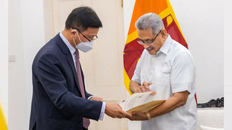 චීන ජනපතිගෙන් විශේෂ පණිවිඩයක් ජනපතිට