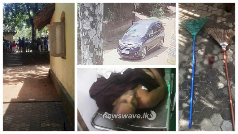 කහටාන විහාරයකදී හිමිනමකට වෙඩිතබා ඝාතනය කරලා