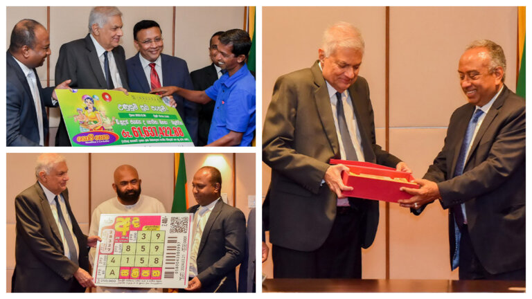 දිනූ ලොතරැයි තෑගි ජනපති අතින් -NLB ආදායමෙන් රු.බිලියන 7ක් රජයේ අරමුදලකට දිනූ ලොතරැයි තෑගි ජනපති අතින් -NLB ආදායමෙන් රු.බිලියන 7ක් රජයේ අරමුදලකට