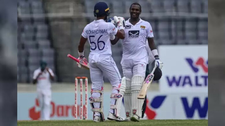 මැතිව්ස් හා චන්දිමාල්ගෙන් ශතක