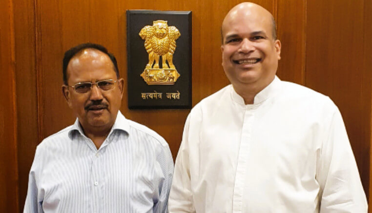 මහ කොමසාරිස් මොරගොඩ ඉන්දීය ජාතික ආරක්ෂක උපදේශක හමුවෙයි මහ කොමසාරිස් මොරගොඩ ඉන්දීය ජාතික ආරක්ෂක උපදේශක හමුවෙයි