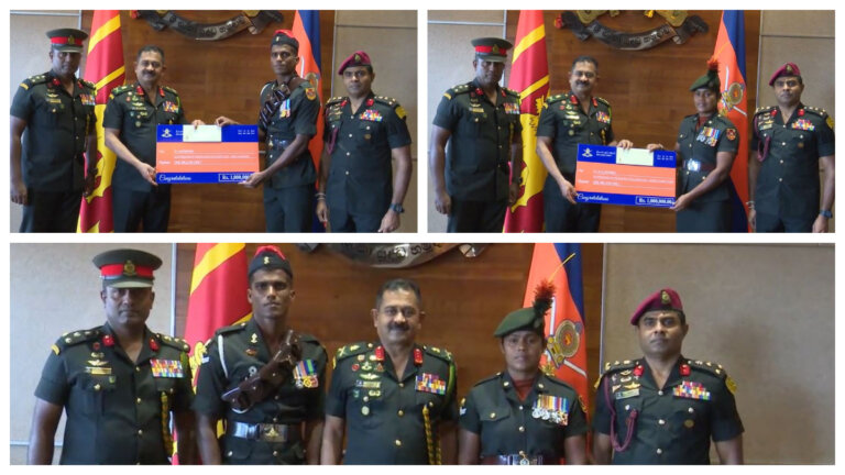 ඔලිම්පික් යන යුද හමුදා ශූරයින්ට හමුදාපතිගෙන් දිරිදීමනාවක්