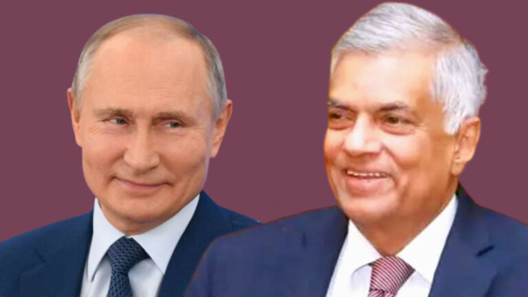 පූටින්ගෙන් රනිල්ට සුබ පැතුම්