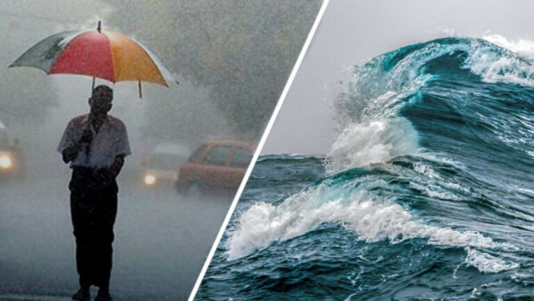 දකුණට අද වැසි -මුහුදත් අවදානම් දකුණට අද වැසි -මුහුදත් අවදානම්