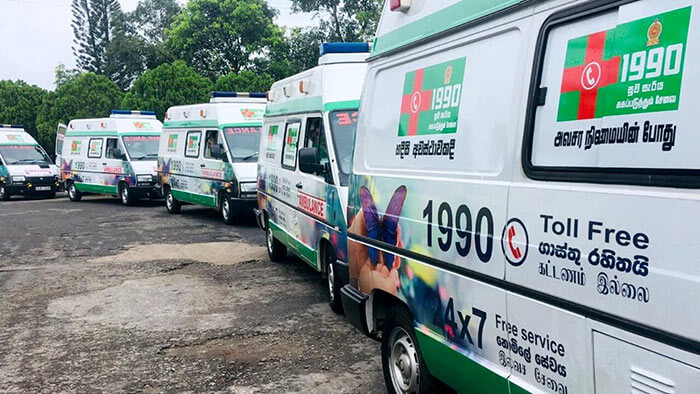 සුවසැරිය ගිලන් රථ 105ක නඩත්තුවට පුද්ගලික අංශයේ සහය සුවසැරිය ගිලන් රථ 105ක නඩත්තුවට පුද්ගලික අංශයේ සහය